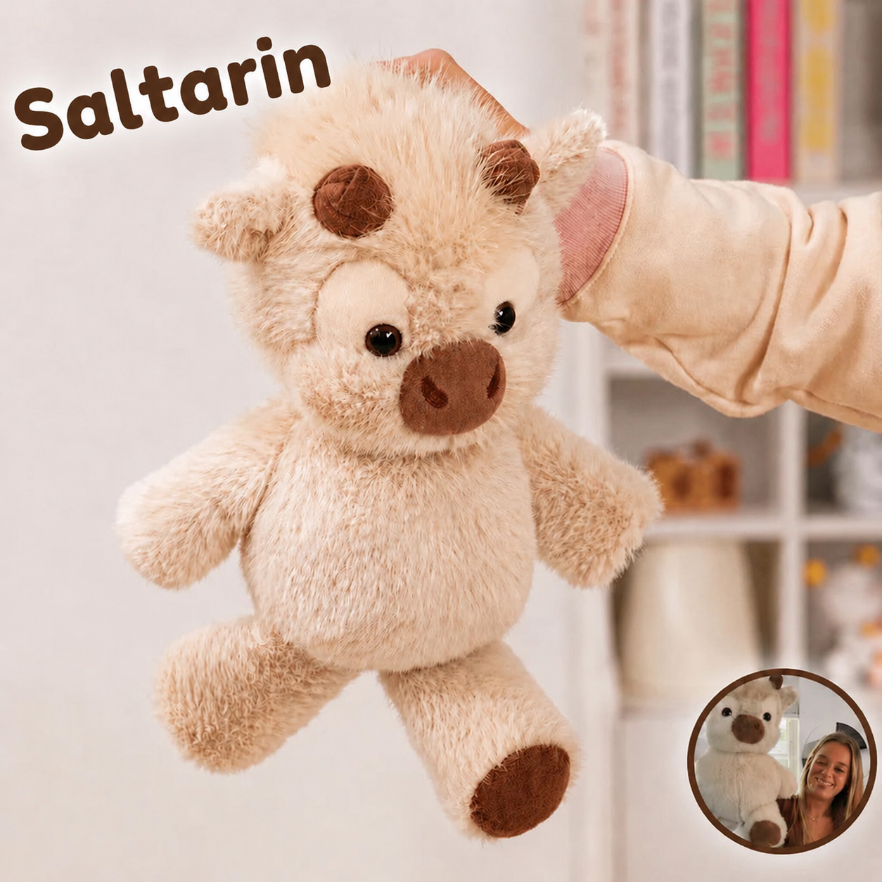 Saltarín el peluche que corre a tus brazos